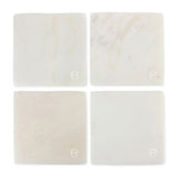 Be Home® White Marble Square Coasters Set