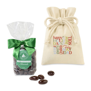 Harbor Sweets Chocolate Covered Almonds Gift Bag