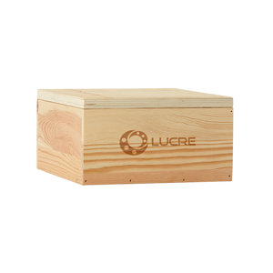 8" x 8" x 3.5" Large Square Wooden Box