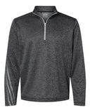 Adidas® Brushed Terry Heathered Quarter-Zip Pullover