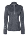 Adidas® Brushed Terry Heathered Quarter-Zip Pullover