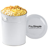 4 Way Popcorn Tin - 1.5, 2, 3.5 & 6.5 Gallon