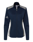 Mens Adidas® Textured Mixed Media Quarter-Zip Pullover & Ladies Textured Mixed Media Full-Zip Jacket
