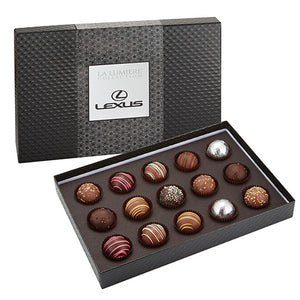 La Lumiere® 15 Piece Belgian Chocolate Signature Truffle Box