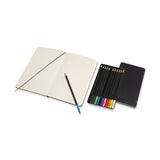 Moleskine® Coloring Kit-Sketchbook & Watercolor Pencils