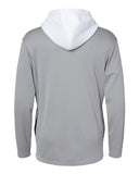 Adidas® Textured Mixed Media Hooded Sweatshirt