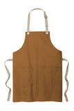 Port Authority® Canvas Full-Length Two-Pocket Apron
