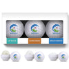 3 Pack Golf Ball Lip Moisturizer, Mints & Sunscreen